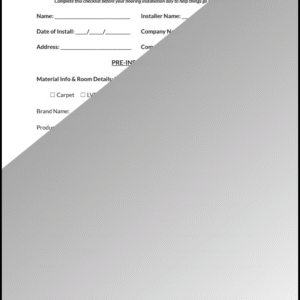 Before Installation Checklist
